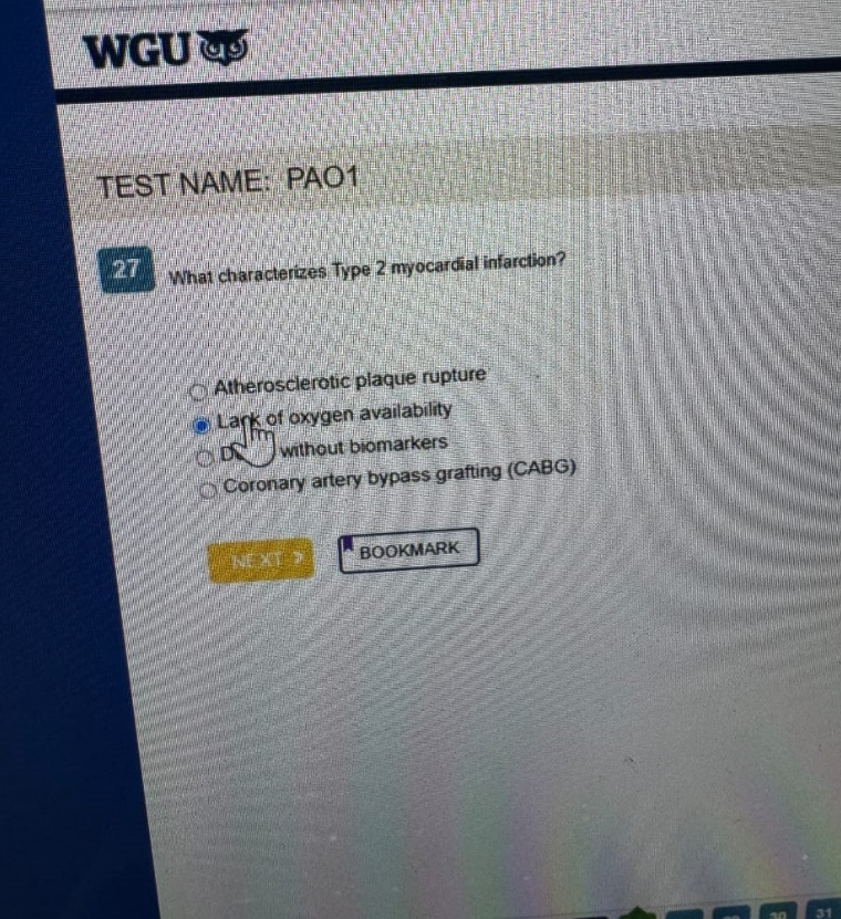 WGU D236 PATHOPHYSIOLOGY OA1