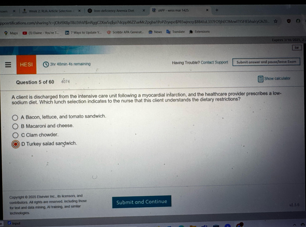 WGU D440 Health and Wellness Through Nutritional Science OA1