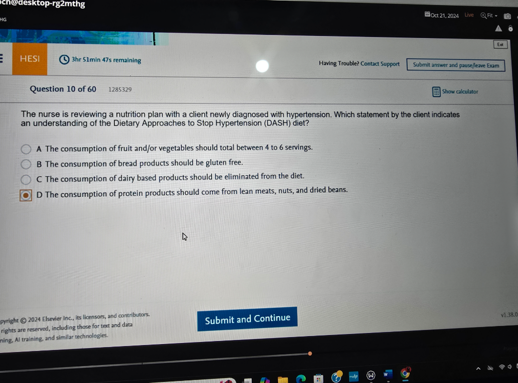 WGU D440 Health and Wellness Through Nutritional Science OA2